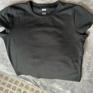 Black Uniqlo Women's AIRism T-Shirt